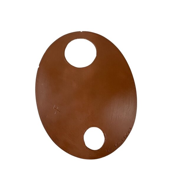 Vintage W. Watters Ceramic Wall Plaque Girl Portrait Signed "Irene" 6" - Picture 3 of 7